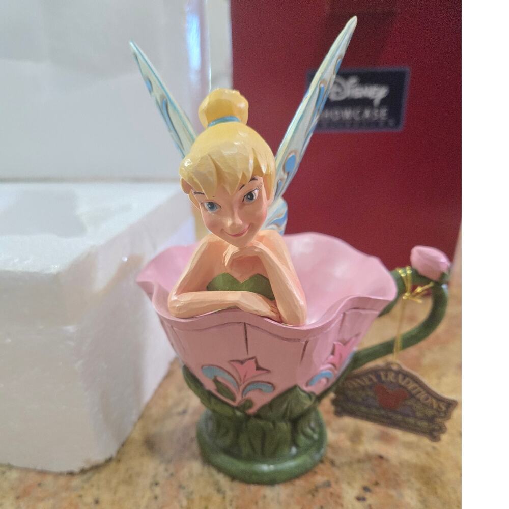 Disney Traditions Tinker Bell A Spot of Tink Teacup Figurine Jim Shore